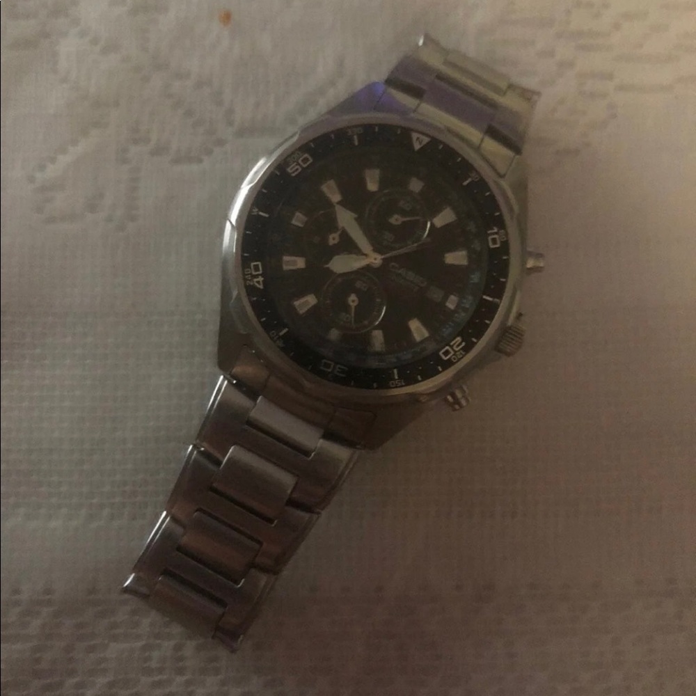 Casio and-330 silver watch